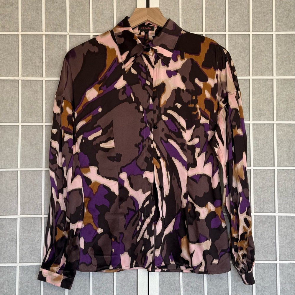 Escada multicolor silk shirt